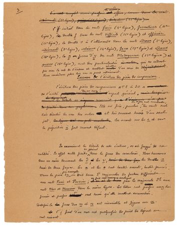 Lot #7037 Dreyfus Affair: Etienne Charavay Handwritten Manuscript and Graphological Notes from the 1894 Dreyfus Affair Court-Martial - Image 4