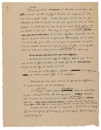 Lot #7037 Dreyfus Affair: Etienne Charavay Handwritten Manuscript and Graphological Notes from the 1894 Dreyfus Affair Court-Martial - Image 8