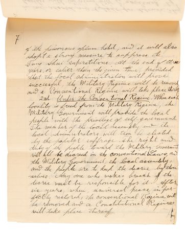 Lot #7041 Sun Yat-sen Autograph Letter Signed, Signed Photograph, and Signed Book - Sun Sends His Manifesto of the Chinese Republic, Putting Forth His Nationalist Ideology: 