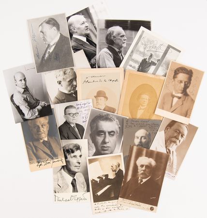 Lot #7054 Composers (44) Signed Photograph Collection Highlighted by Romantic-era Masters Pyotr Ilyich Tchaikovsky, Richard Wagner, Giuseppe Verdi, and Giacomo Puccini - Image 3