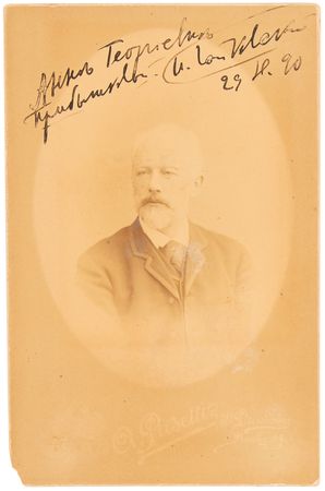 Lot #7054 Composers (44) Signed Photograph Collection Highlighted by Romantic-era Masters Pyotr Ilyich Tchaikovsky, Richard Wagner, Giuseppe Verdi, and Giacomo Puccini - Image 5