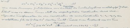 Lot #7075 Albert Einstein Important Handwritten Manuscript: 