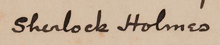 Lot #7058 Arthur Conan Doyle Handwritten Manuscript Page from the Sherlock Holmes Story 'The Crooked Man' - Image 2