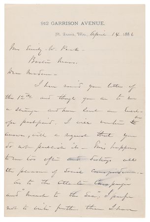 Lot #7010 William T. Sherman Autograph Letter Signed on His 'March to the Sea' and Women's Service in the Union Army: 