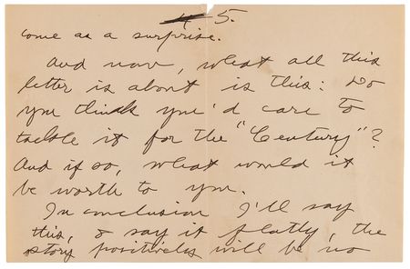 Lot #7060 Jack London 'White Fang' Archive, with Autograph Letter Signed and Publishing Agreement: 