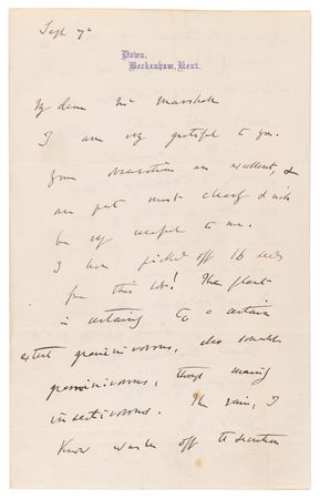 Lot #7070 Charles Darwin Autograph Letter Signed on Experiments with Carnivorous Plants: 