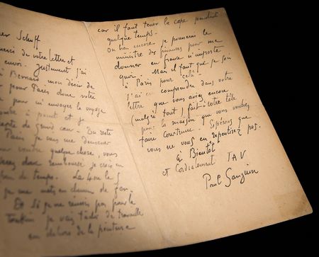 Lot #7065 Paul Gauguin Autograph Letter Signed on His Art and Travels: 