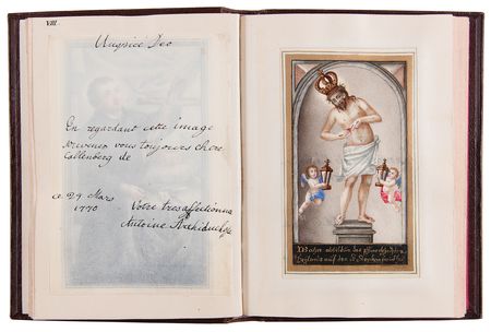 Lot #7028 Marie Antoinette and Sisters Signed Hand-Painted Devotional Miniature Book - Image 10