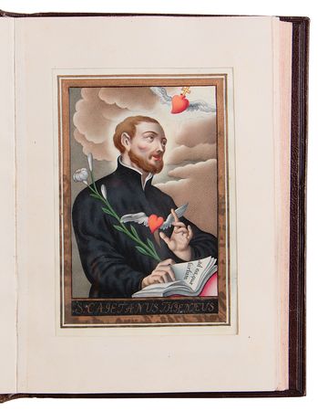 Lot #7028 Marie Antoinette and Sisters Signed Hand-Painted Devotional Miniature Book - Image 2