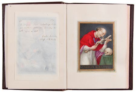 Lot #7028 Marie Antoinette and Sisters Signed Hand-Painted Devotional Miniature Book - Image 3