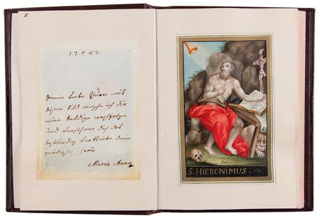 Lot #7028 Marie Antoinette and Sisters Signed Hand-Painted Devotional Miniature Book - Image 4