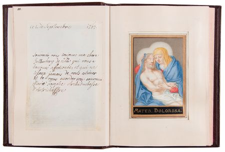 Lot #7028 Marie Antoinette and Sisters Signed Hand-Painted Devotional Miniature Book - Image 5