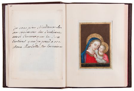 Lot #7028 Marie Antoinette and Sisters Signed Hand-Painted Devotional Miniature Book - Image 6