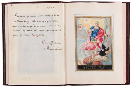 Lot #7028 Marie Antoinette and Sisters Signed Hand-Painted Devotional Miniature Book - Image 8