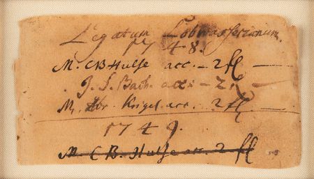 Lot #7048 Johann Sebastian Bach Document Signed as Kapellmeister at St. Thomas Church - Image 3