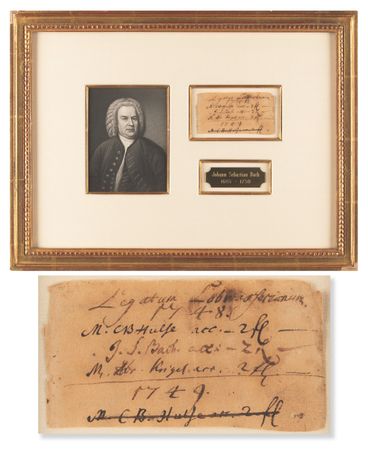 Lot #7048 Johann Sebastian Bach Document Signed as Kapellmeister at St. Thomas Church - Image 1