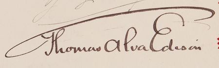 Lot #7074 Thomas Edison (2) Documents Signed in Electric Battery Development Archive, Acquiring Rights to the 'Lalande-Chaperon Cell' to Power His Great Inventions: the Phonograph and Electric Light - Image 2