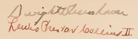 Lot #7016 Winston Churchill and Dwight D. Eisenhower Signed Photograph - Allied Leaders Stress Postwar Unity at the Virginia State House (March 8, 1946) - Image 3