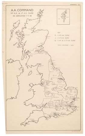 Lot #7019 Battle of Britain: Secret Dispatch Signed by Air Chief Marshal Hugh Dowding (1941), with Hand-Colored Maps and Mimeograph Draft - Image 8