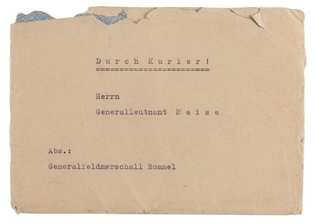 Lot #7021 Erwin Rommel World War II-Dated Typed Letter Signed, Enclosing a Report on His Near-Fatal Wound and Alluding to Patton's Liberation of Paris - Image 7