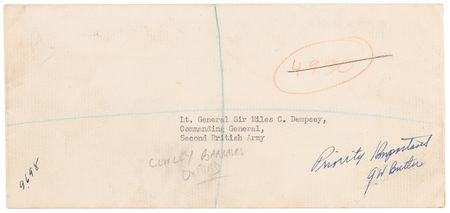 Lot #7014 Dwight D. Eisenhower World War II-Dated Typed Letter Signed on the 