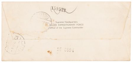 Lot #7014 Dwight D. Eisenhower World War II-Dated Typed Letter Signed on the 