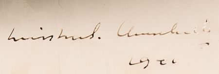 Lot #7018 Winston Churchill World War II-Dated Signed Photograph, Shown with Cigar and Naval Anti-Aircraft Gun - Image 2