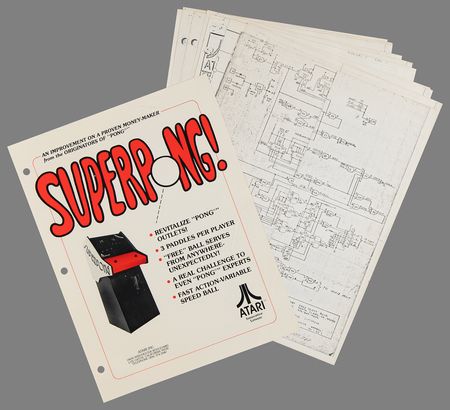 Lot #7082 Atari Early Engineering Archive of (50+) Schematics and Marketing/Developer Materials for Pioneering Arcade Games Like Space Race, Gotcha, Super Pong, Elimination, and More - Image 17