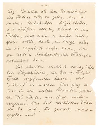 Lot #7023 Wernher von Braun Autograph Letter Signed to Walter Dornberger, Emphasizing the Goals of Operation Paperclip: 