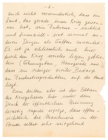 Lot #7023 Wernher von Braun Autograph Letter Signed to Walter Dornberger, Emphasizing the Goals of Operation Paperclip: 