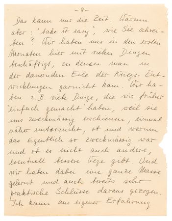 Lot #7023 Wernher von Braun Autograph Letter Signed to Walter Dornberger, Emphasizing the Goals of Operation Paperclip: 