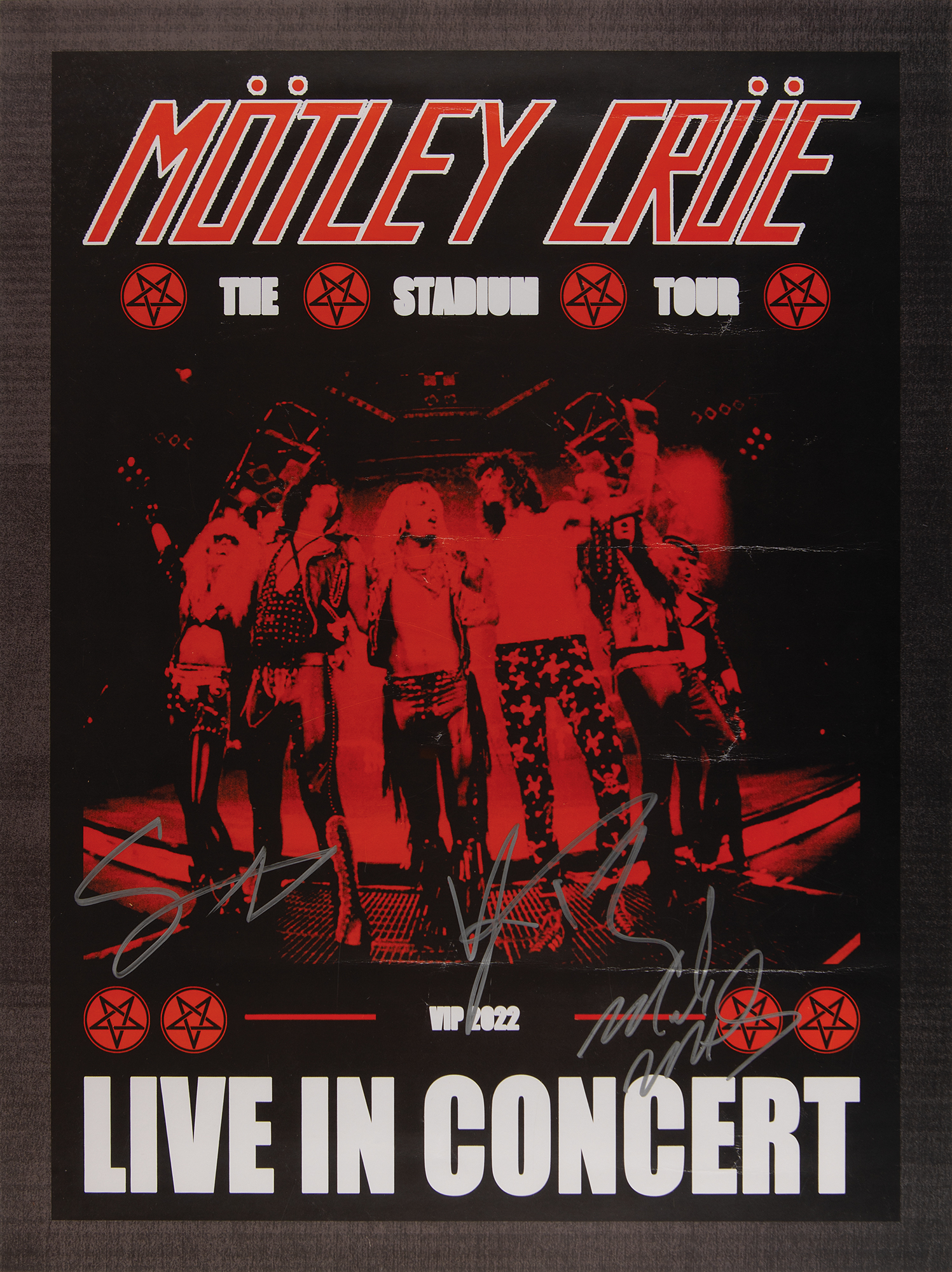 Motley Crue Signed 'The Stadium Tour' Poster (18˝ x 24˝) |