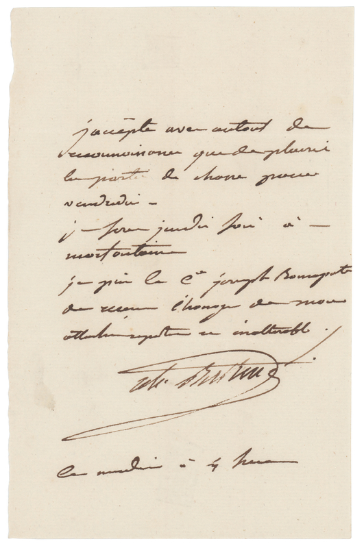 Lot 253 Louis-Alexandre Berthier Autograph Letter Signed