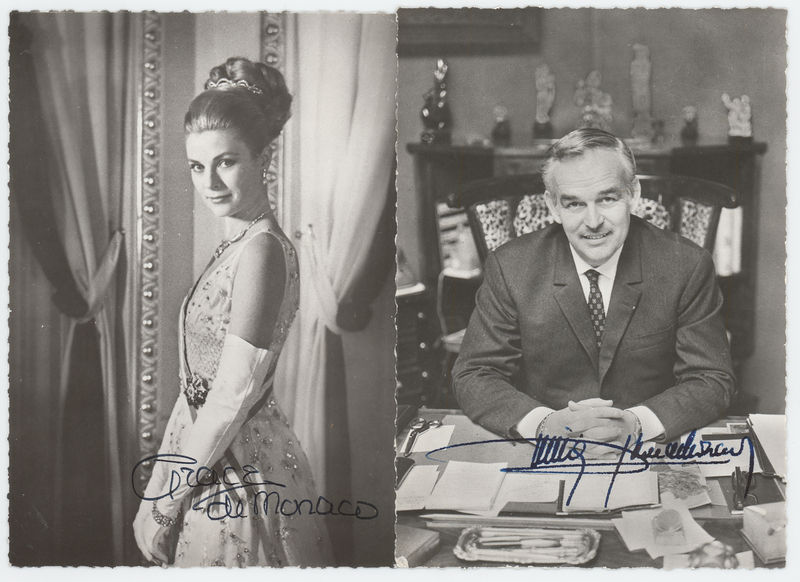 Lot 212 Princess Grace and Prince Rainier Signed Photographs