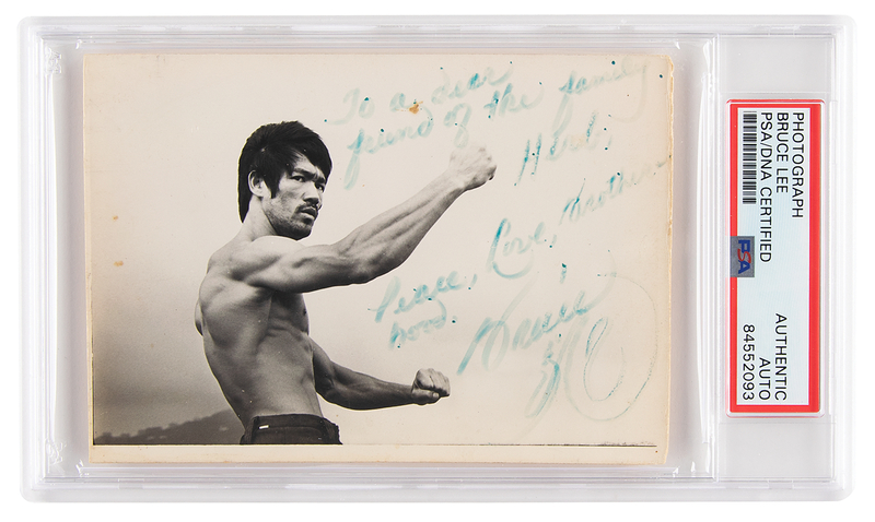 Lot 458 Bruce Lee Signed Photograph to Herb Jackson