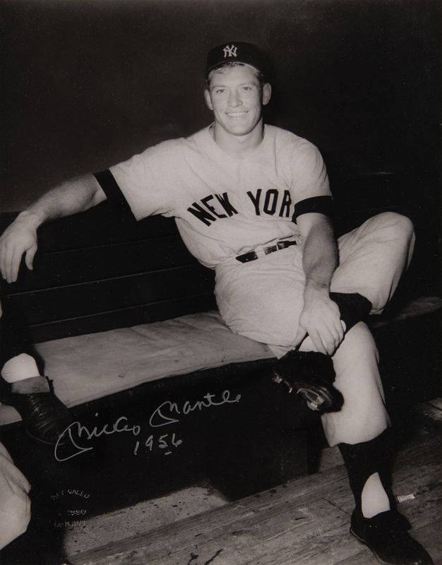 Lot 735 Mickey Mantle Signed Photograph by Ray Gallo