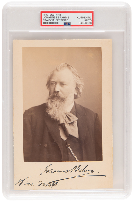 Lot 372 Johannes Brahms Signed Photograph