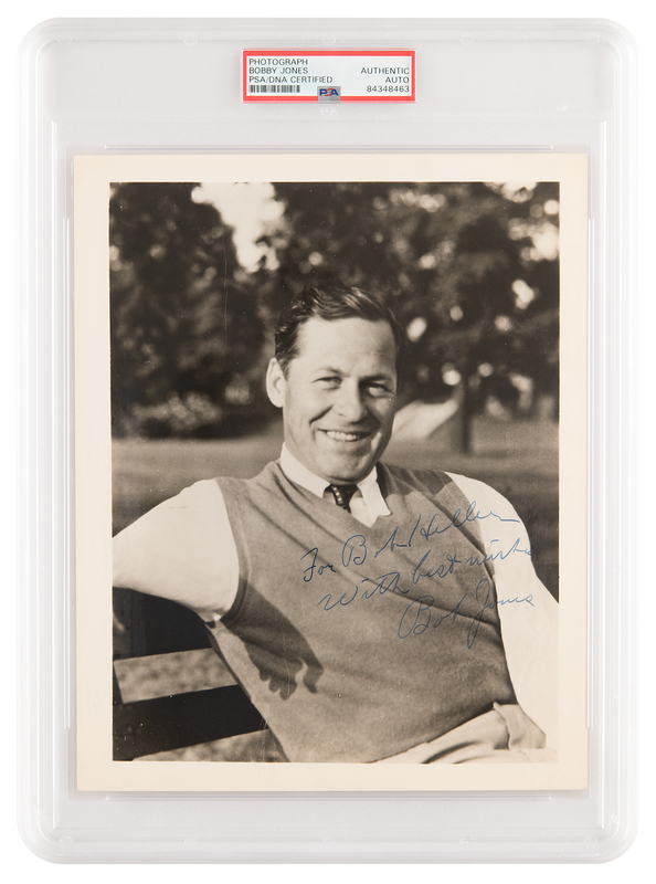 Lot 648 Bobby Jones Signed Photograph