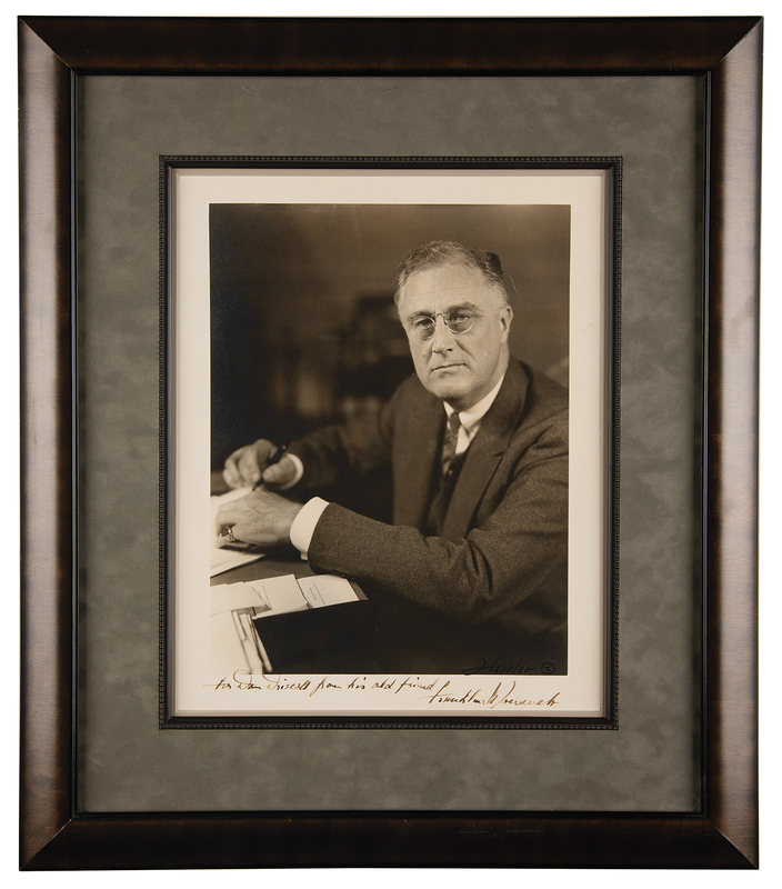 Lot 76 Franklin D. Roosevelt Oversized Signed Photograph