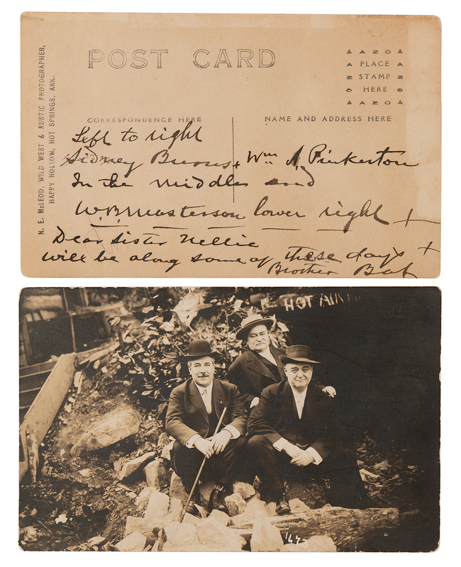 Lot 136 Bat Masterson Twice-Signed Photograph - 