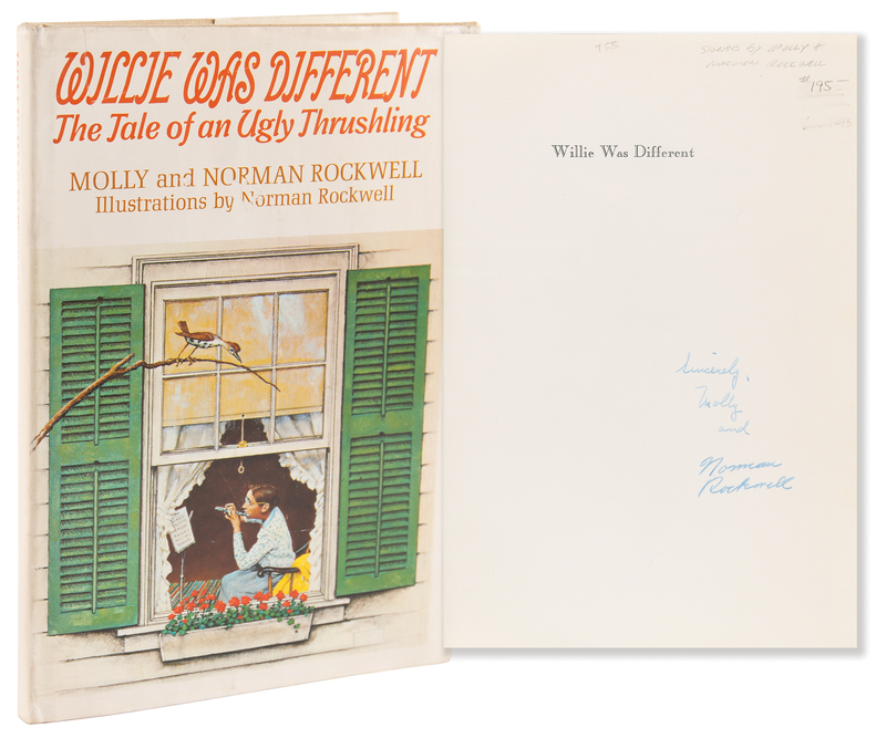 Lot 311 Norman Rockwell Signed Book - Willie Was Different
