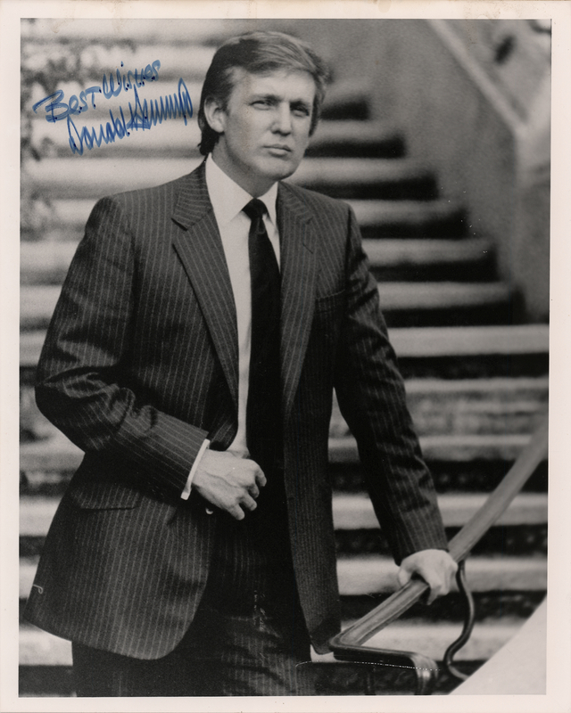 Lot 83 Donald Trump Signed Photograph