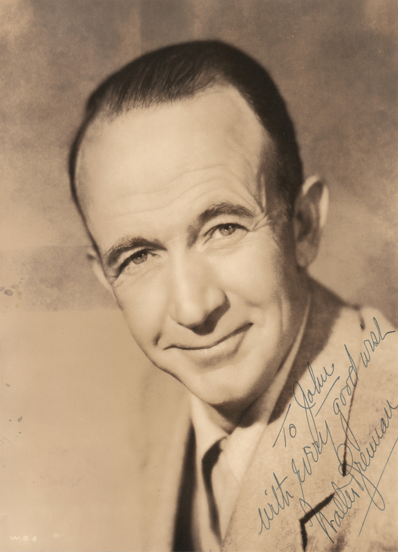 Lot 496 Walter Brennan Signed Photograph