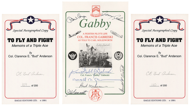 Lot 260 Fighter Pilots (3) Signed Bookplates