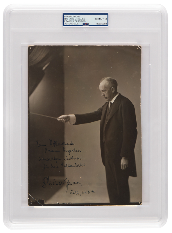 Lot 404 Richard Strauss Signed Photograph to a 