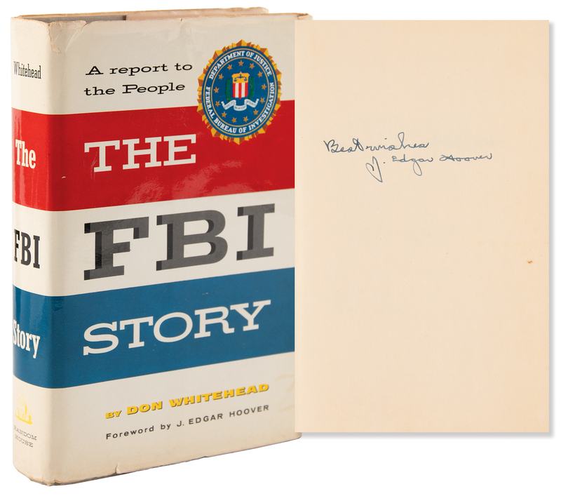 Lot 174 J. Edgar Hoover Signed Book - The FBI Story
