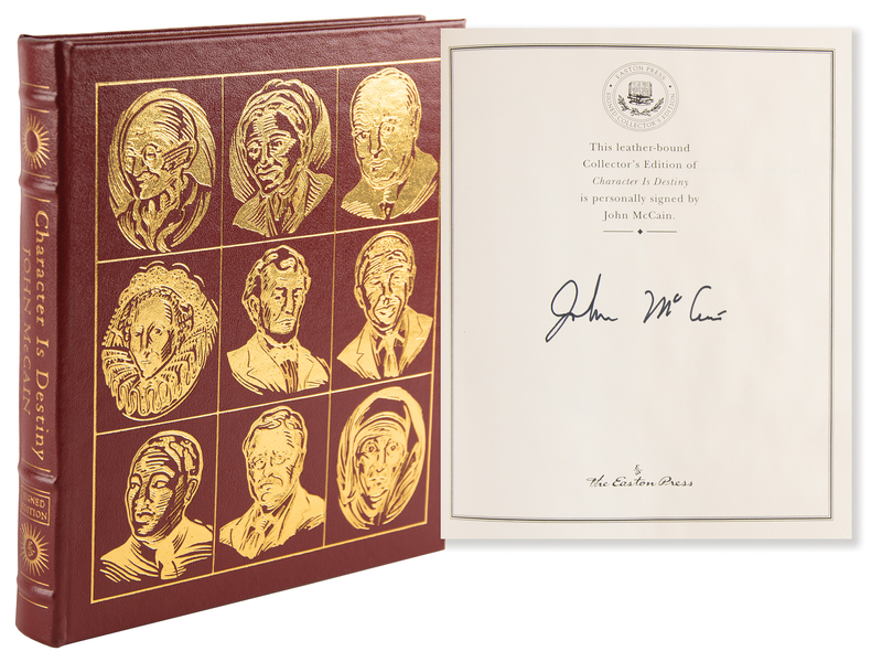 Lot 198 John McCain Signed Book - Character Is Destiny