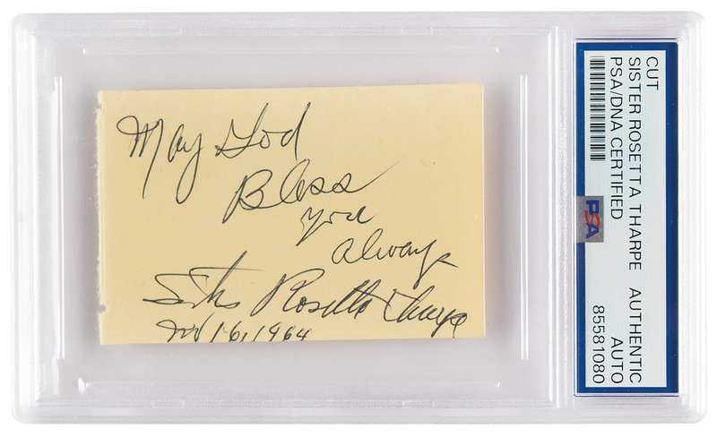 Lot 409 Sister Rosetta Tharpe Signature