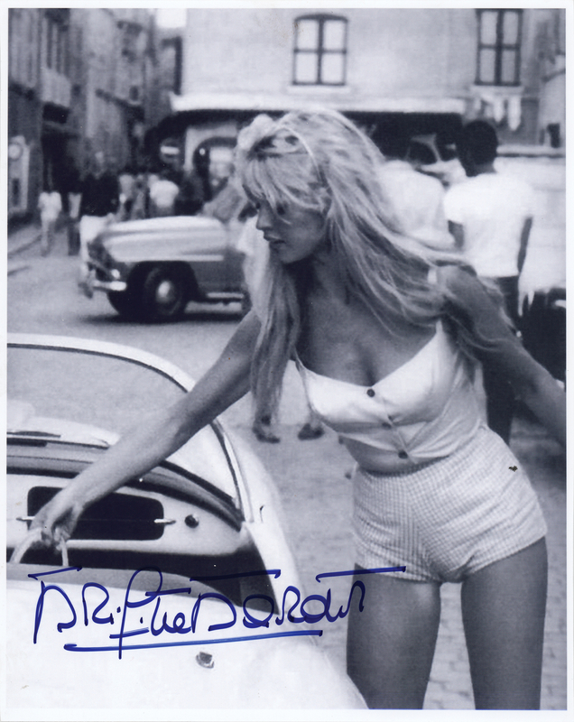 Lot 485 Brigitte Bardot Signed Photograph