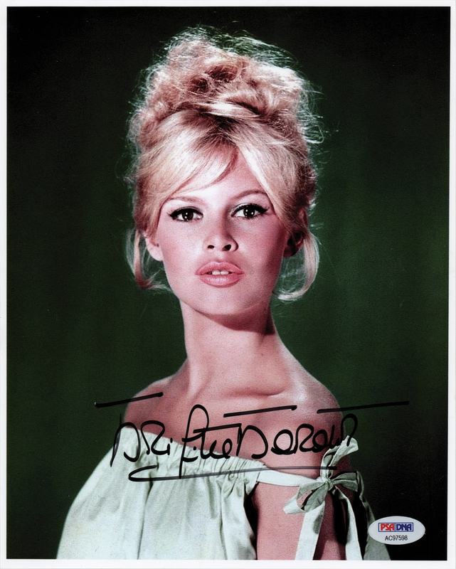 Lot 486 Brigitte Bardot Signed Photograph